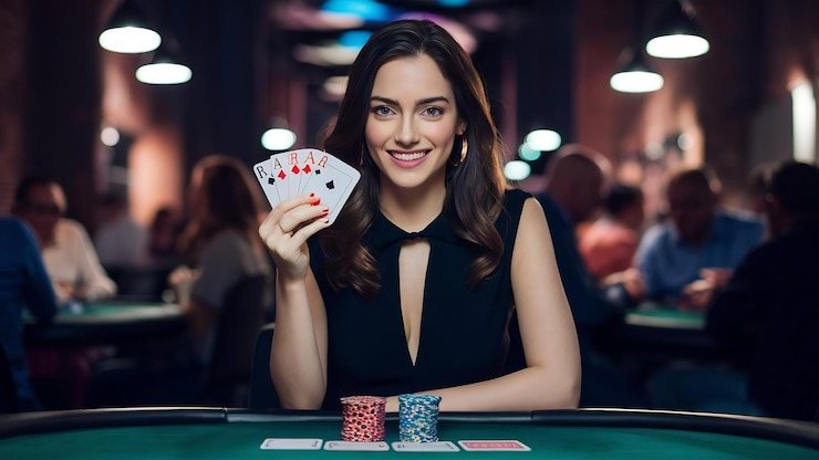 Meja Free Bet Blackjack live-dealer dengan dealer profesional dan tampilan kartu HD